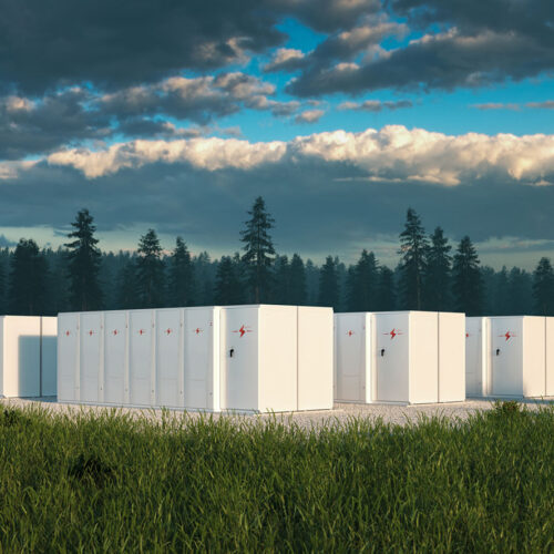 eco battery storage concept