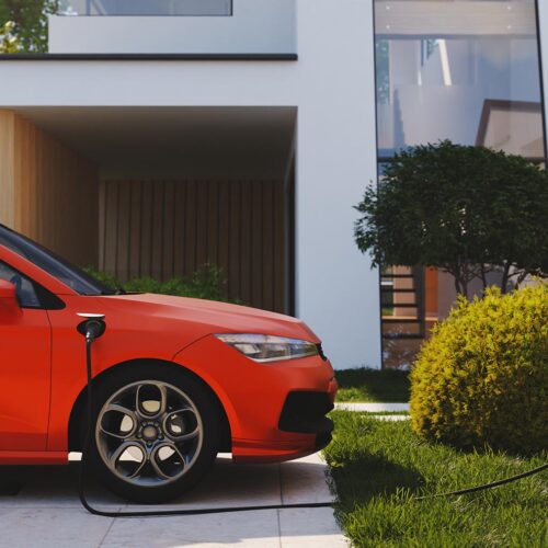 Electric car charging at home
