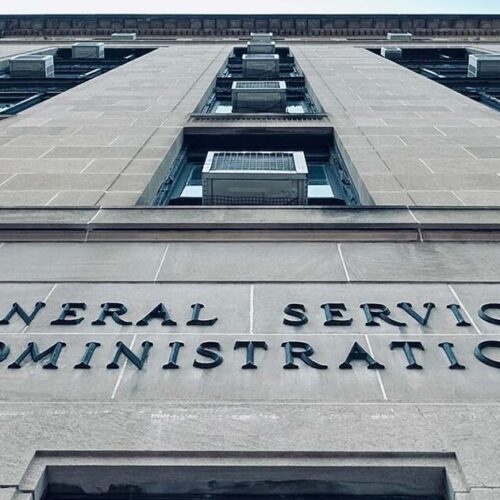 general services admin building facade