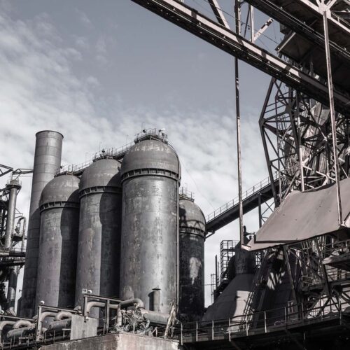 industrial steel mill