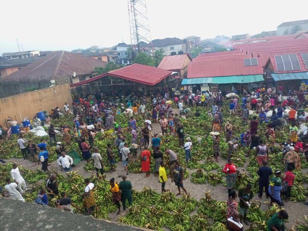 Fresh fruits at Ketu Market in Lagos