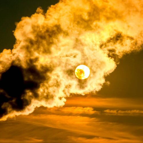 methane smoke stack plume